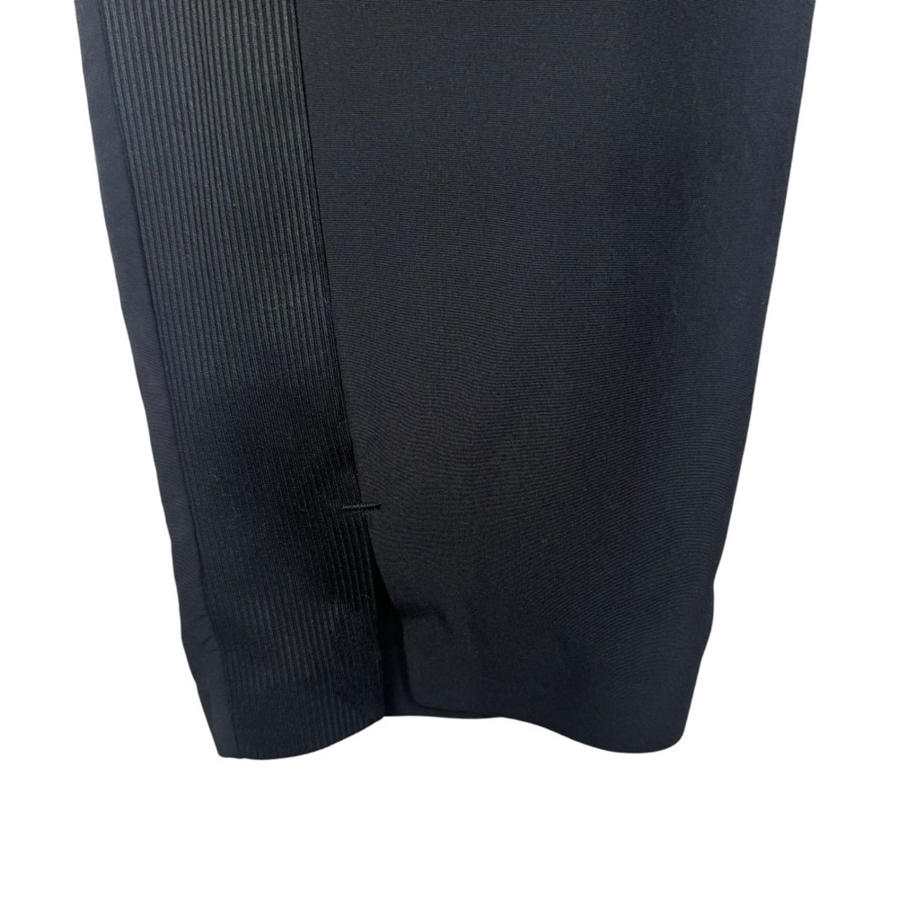 Athleta Brooklyn Ankle Pant Size 00 Black Pull on Slim Leg Knit Ribbed Panels - Picture 6 of 10